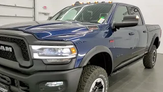 OUR FIRST 2021 PATRIOT BLUE RAM POWER WAGON LEVEL 2 OFFROAD RAMBOX WALK AROUND REVIEW 21T110 SOLD!