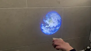 Los planetas en el mini proyector.