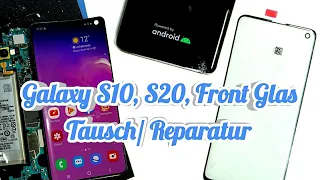 Galaxy S10 S20 Display Glas Reparieren Tauschen - Nur Glas