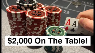 Over $2,000 on the Table in a Poker Game!? | Poker Vlog 6