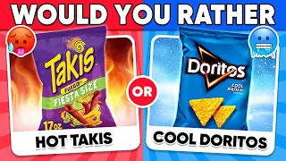 Would You Rather...? HOT or COLD Food Edition 🔥❄️ Daily Quiz