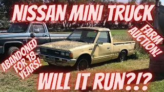 Abandoned 1984 Nissan 720 Pickup Parked for 18 years! Will it run?!? Datsun Mini Truck!