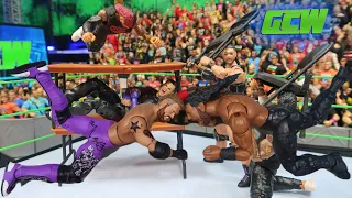 The Bloodline vs Judgement Day Extreme Rules WWE  Action Figure Match!
