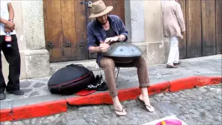 HandPan Musician Performer Sam Maher, Antigua, Guatemala