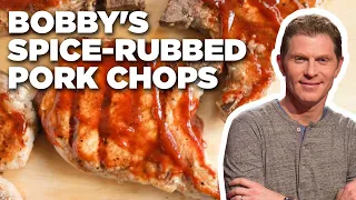 Bobby Flay's Spice-Rubbed Pork Chops | Bobby Flay's Barbecue Addiction | Food Network