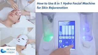 How to do a Professional Facial with 8 in 1 Hydra Facial Machine for Skin Rejuvenation