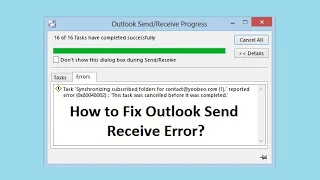 How to fix outlook send recieve error [Solved] #outlook  #send #recieve #working #disconnect #issues