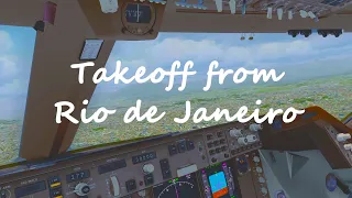 [PREPAR3D]Boeing 747-400 takeoff from Rio de Janeiro