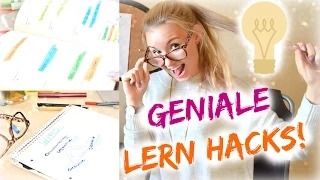 GENIALE LERNHACKS für die SCHULE! Weniger Stress beim Lernen & im ABI!