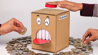 How To Make A Coin Bank From Cardboard | Awesome DIY Project