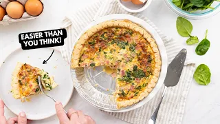 Easy High Protein Quiche With Crust