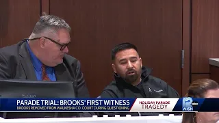 Darrell Brooks questions his first witness