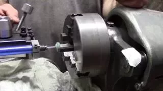 Three jaw chuck grinding (Logan Restoration)