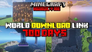 MINECRAFT WORLD DOWNLOAD LINK 700 DAYS HARDCORE 1.19.2 JAVA/PE HELLOLAUNCHER