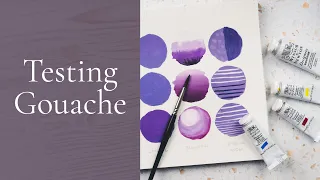 Playing with Gouache | Experiments and Swatching