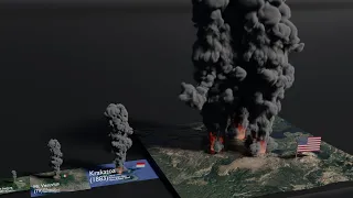 Volcano Eruptions Size Comparison (2021)