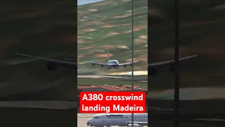 Epic British Airways A380 Crosswind Landing Madeira Airport, Perfect Precision • Aerofly FS 2023