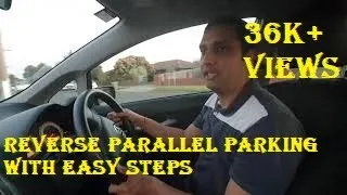 Reverse parallel parking with Easy steps tutorial for Australian driving test .