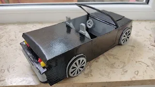 Making a car with cardboard .!(Shelby Mustang)