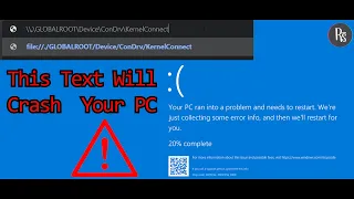 This Path will Crash your Computer | [C:concon] In Windows 10