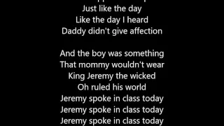 Pearl Jam - Jeremy - Lyrics Scrolling