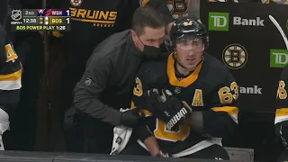 Brad Marchand Is Shaken Up After Hit From Garnet Hathaway