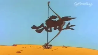 Wile E Coyote And The Road Runner In "Zip 'N' Snort"