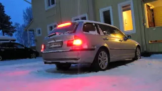BMW E46 330d -29C cold start, Finland