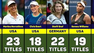 Most Female Grand Slam Titles in Open Era