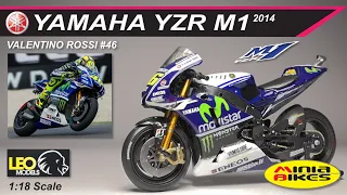 EP512 | VALENTINO ROSSI (2014) | YAMAHA YZR-M1 | LEO MODELS | 1:18 SCALE | MOTOGP