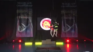 Величканич Єлизавета, Лукач Віталіна. DUETS CHILDREN ( 10-17 years old) amateurs Aerial Hoop