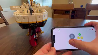 Motorizing the rudder on the LEGO Titanic