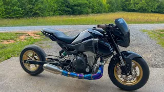 650 swapped Honda grom drag racing