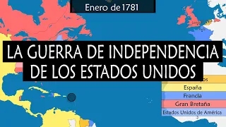 La Guerra de Independencia de los Estados Unidos - Resumen en mapas