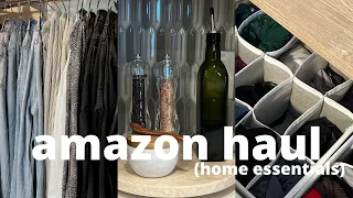 HUGE AMAZON HAUL: APARTMENT ESSENTIALS // organizing the kitchen + apartment