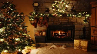 Красивые и приятные рождественские песни. Новогодний камин 2022. Christmas music. Fireplace