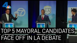 Top Five Candidates Face Off During Sunday Mayoral Debate | NBCLA