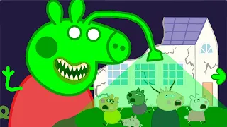 PEPPA PIG TURNS INTO A GIANT ZOMBIE ALIEN - PEPPA PIG APOCALYPSE