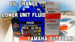 Yamaha F300/250 4.2L Outboard Oil and Lower unit fluid exchange ( How To perform 100 hour service )
