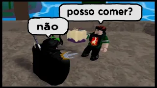 MEU IRMÃO JOGOU BLOX FRUITS PELA 1º VEZ !!!