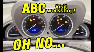 I FIXED the "ABC Visit Workshop" Warning in my 2004 SL500 R230 by Replacing the ABC Control Module