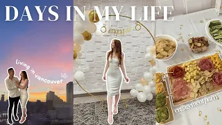 COME TO MY ENGAGEMENT PARTY VLOG | days in my life vancouver, prepping for the party