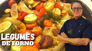 Como fazer legumes no forno | Receita SAUDÁVEL | Acompanhamento LOW CARB para o dia a dia