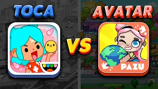 Toca Boca vs Avatar World ❤️ Toca life world vs Pazu