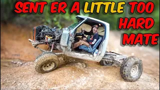 Old School Power: STOCK-ish 1st Gen Dodge Dominates Rock Crawling