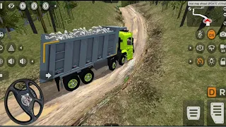 Stone supplier tipper truck off road  driving l bus simulator indonesia