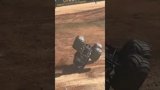 AWESOME Mohawk Warrior Save!! 😎🤟#monsterjam #monstertruck #skills #save #shorts