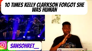 [KELLY CLARKSON REACTION] 10 Times Kelly Clarkson Forgot She Was Human! | THERE'S NO WAY SHE'S HUMAN