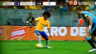 Douglas Costa Gol Brazil - Uruguay 1-0 3/25/16