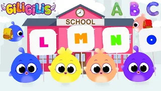 Alphabet And Letters L M N O P | Toddler Learning Video Songs |Learn The Alphabet With Giligilis&ABC